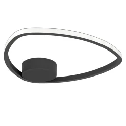 Eglo Taklampa Moschella Stål Aluminium Svart 97W 1500lm - 827-865 Justerbar Vit | 375mm