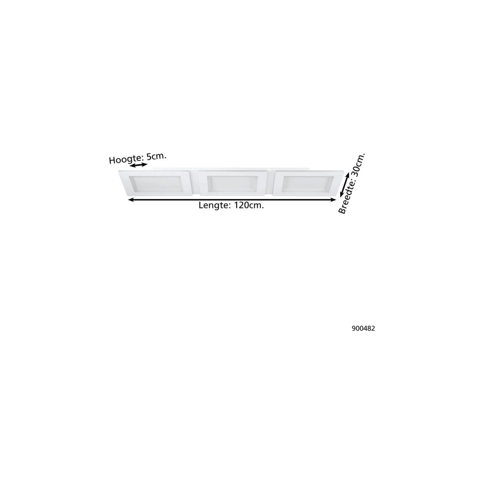 Eglo Taklampa Padrogia-Z Stål Vit 9.7W 1170lm - 827-865 Justerbar Vit + RGB | IP20 - Zigbee Dimbar