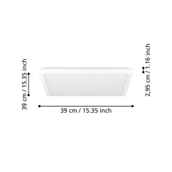 Eglo Taklampa Rovito-r Plast Vit 176W 2400lm - 827-865 Justerbar Vit | IP44 - Dimbar