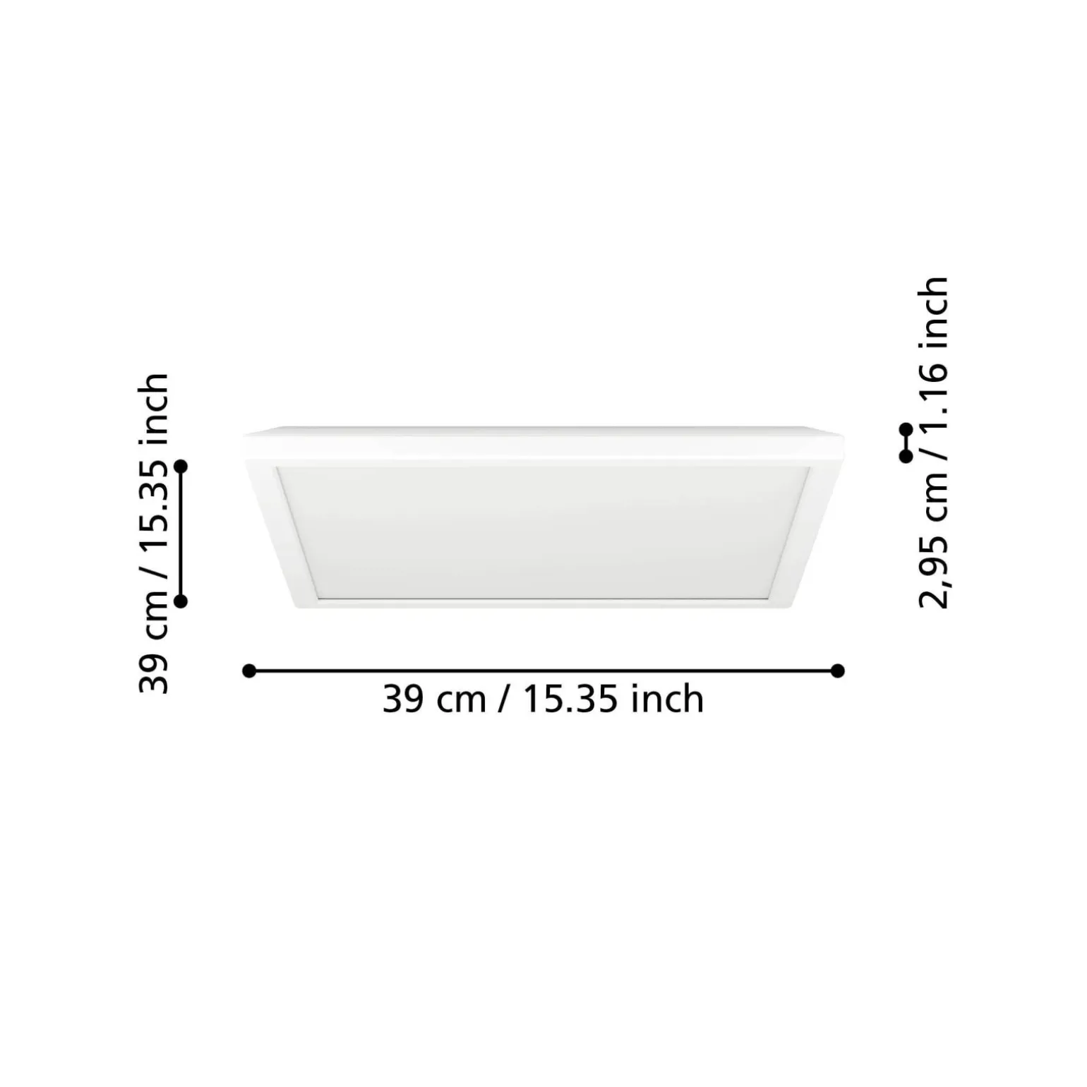 Eglo Taklampa Rovito-r Plast Vit 176W 2400lm - 827-865 Justerbar Vit | IP44 - Dimbar