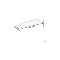 Eglo Taklampa Salobrena-Z Aluminium Vit 33.5W 4150lm - 827-865 Justerbar Vit | IP20 - Dimbar