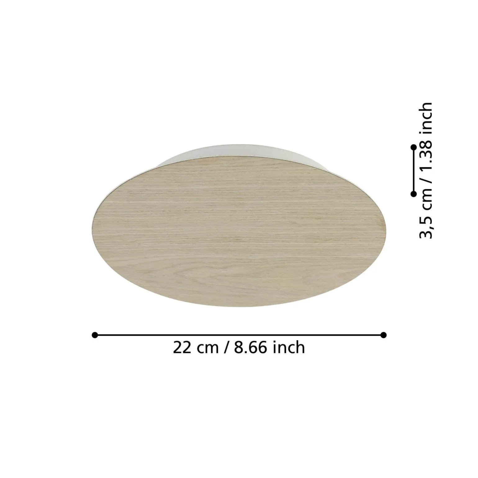 Eglo Vägglampa Alamilo Stål Vit 92W 1040lm - 830 Varm Vit