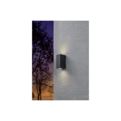 Eglo Vägglampa Jabaga Svart Up & Down 4W 400lm - 850 Kallvit | IP44