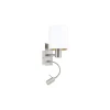 Eglo Vägglampa Pasteri Stål Satin Nickel 40 | IP20 - Inkl. Spot och Exkl. 1x E27