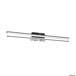 Eglo Vägglampa Verdello Plast Svart Vit 5W 750lm - 830-865 Justerbar Vit | IP44