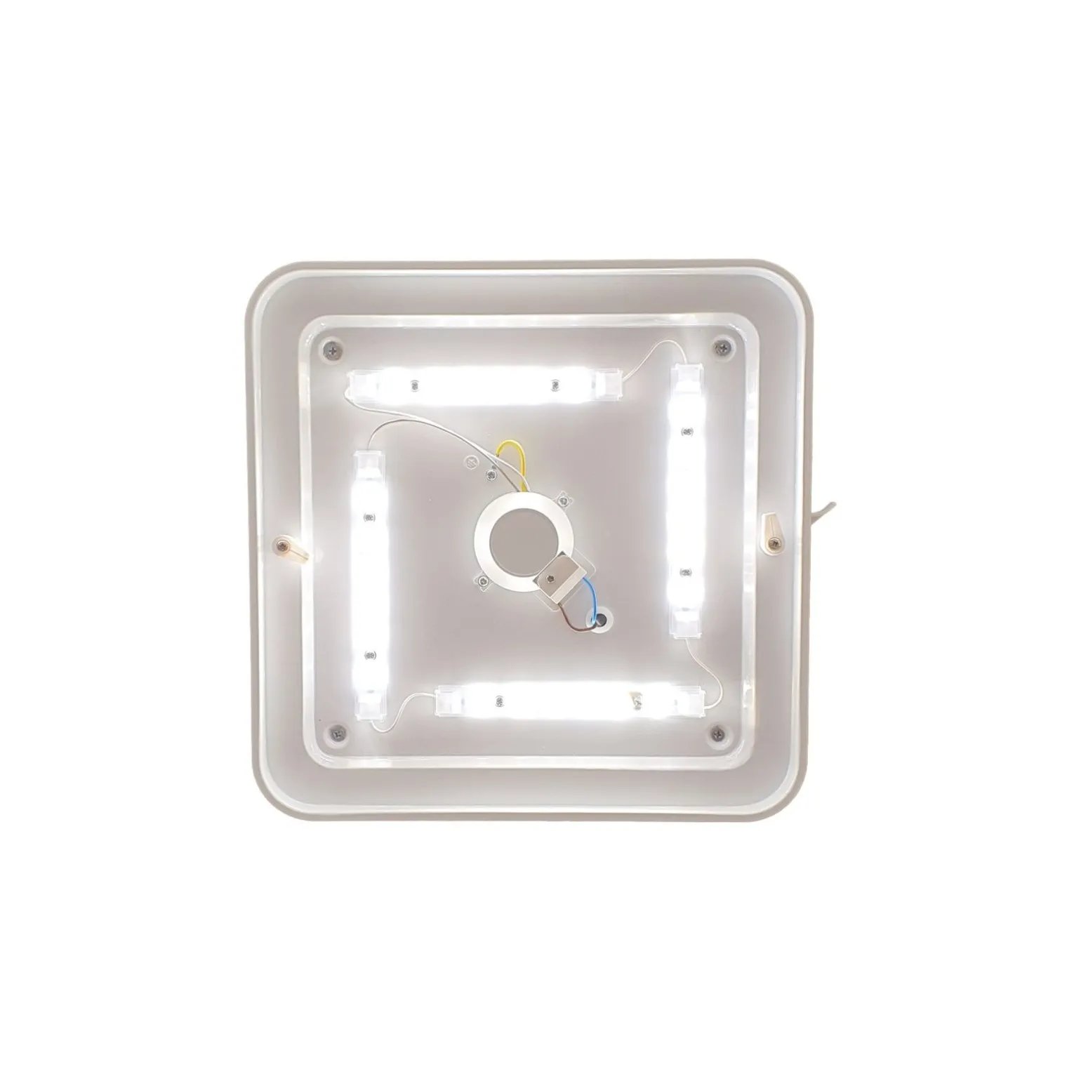 Eglo Vägg och Taklampa Frania Stål Vit 14.6W 1600lm - 830 Varm Vit | IP44
