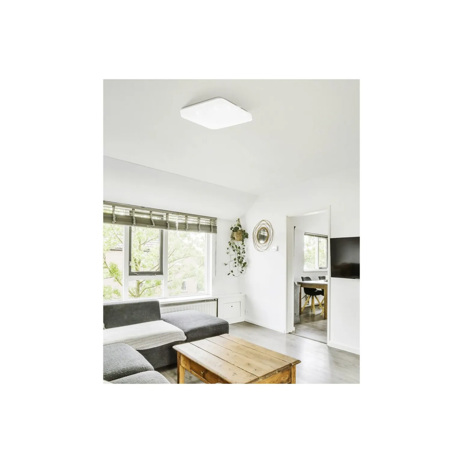 Eglo Vägg och Taklampa Frania Stål Vit 5.5W 600lm - 830 Varm Vit | IP20