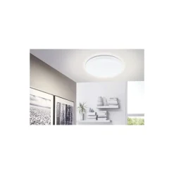 Eglo Vägg och Taklampa Frania Stål Vit 14.6W 1600lm - 830 Varm Vit | IP20