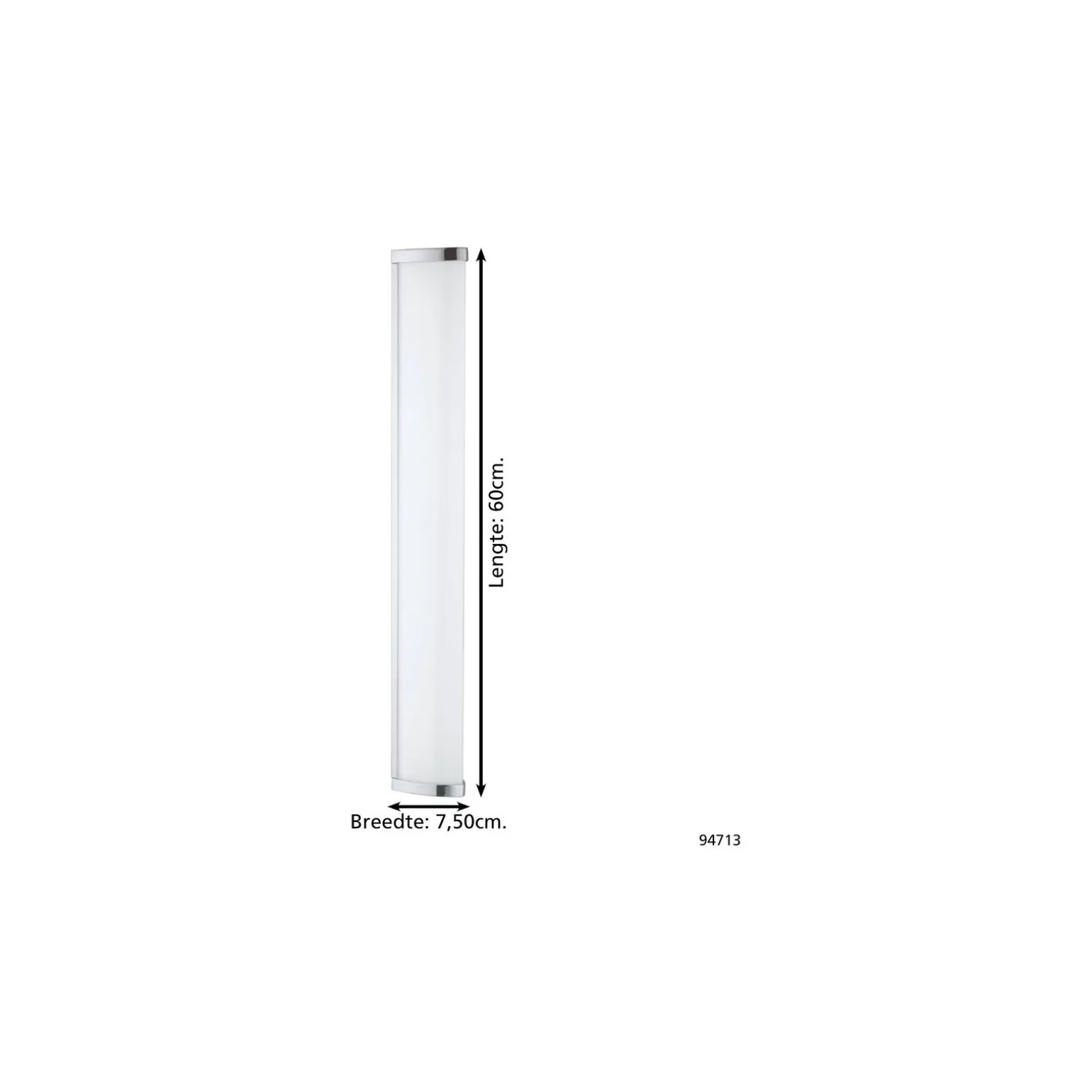 Eglo Vägg och Taklampa Gita 2 Metall Krom 16W 1900lm - 840 Kallvit | IP44