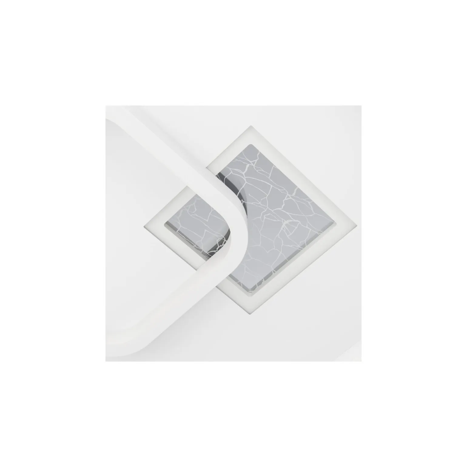 Eglo Vägg och Taklampa Tiriolo Stål Vit Silver 16.2W 2100lm - 840 Kallvit | IP20