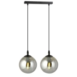 Emibig Pendellampa Cosmo Stål Svart | Passande för 2x E14 - Max 10W