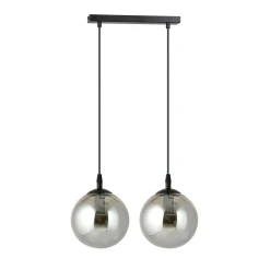 Emibig Pendellampa Cosmo Stål Svart | Passande för 2x E14 - Max 10W