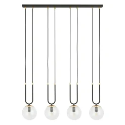 Emibig Pendellampa Glam Stål Svart | Passande för 4x E14 - Max 10W
