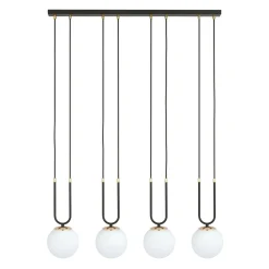 Emibig Pendellampa Glam Stål Svart | Passande för 4x E14 - Max 10W