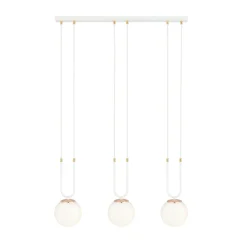 Emibig Pendellampa Glam Stål Vit | Passande för 3x E14 - Max 10W
