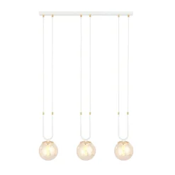 Emibig Pendellampa Glam Stål Vit | Passande för 3x E14 - Max 10W