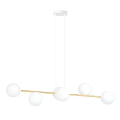 Emibig Pendellampa Gravity Stål Vit | Passande för 6x E14 - Max 10W
