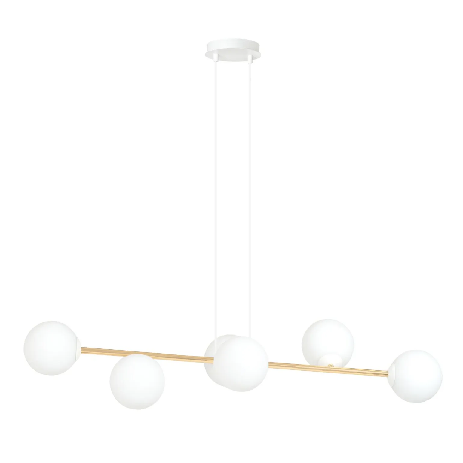 Emibig Pendellampa Gravity Stål Vit | Passande för 6x E14 - Max 10W