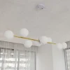 Emibig Pendellampa Gravity Stål Vit | Passande för 8x E14 - Max 10W
