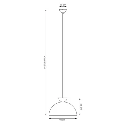 Emibig Pendellampa Lunaro Stål Svart | Passande för 1x GX53 - Max 12W