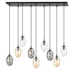 Emibig Taklampa Astral Stål Svart | Passande för 9x E14 - Max 10W