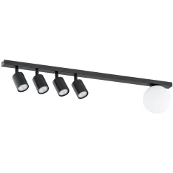 Emibig Taklampa Baster Stål Svart | Passande för 4x GU10 - Max 8W, 1x E14 - Max 10W