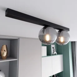 Emibig Taklampa Fit Stål Svart | Passande för 2x E14 - Max 10W