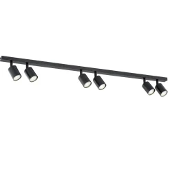 Emibig Taklampa Flash Stål Svart | Passande för 6x GU10 - Max 8W