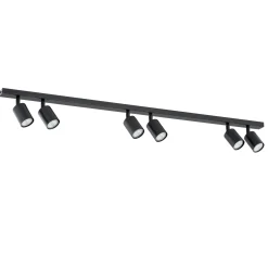 Emibig Taklampa Flash Stål Svart | Passande för 6x GU10 - Max 8W