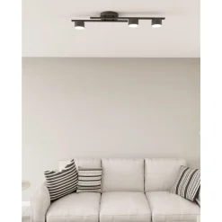 Emibig Taklampa Fragment Stål Svart | Passande för 3x GX53 - Max 12W
