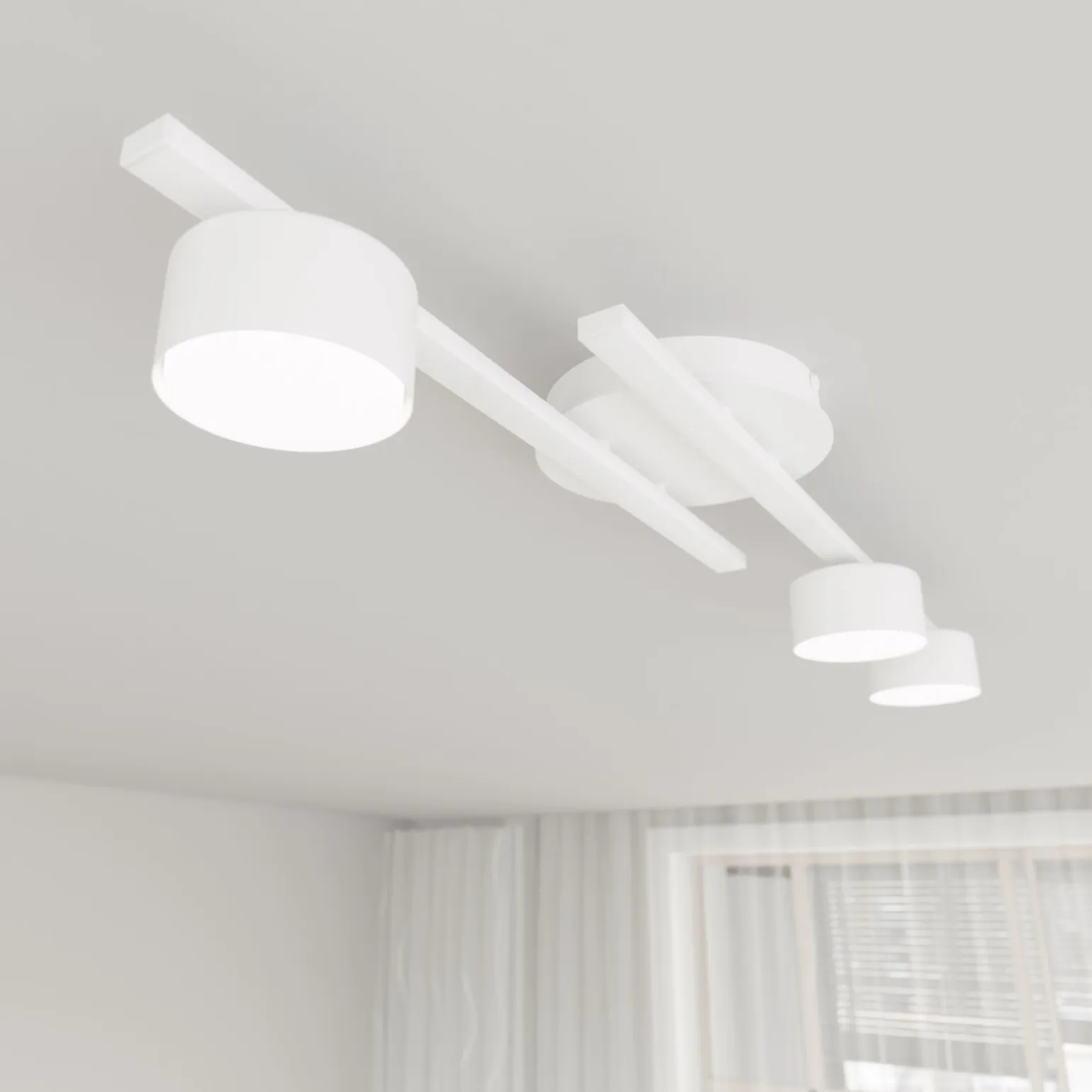 Emibig Taklampa Fragment Stål Vit | Passande för 3x GX53 - Max 12W