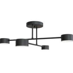 Emibig Taklampa Halo Stål Svart | Passande för 4x GX53 - Max 8W