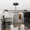 Emibig Taklampa Halo Stål Svart | Passande för 2x GX53 - Max 8W
