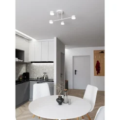 Emibig Taklampa Halo Stål Vit | Passande för 4x GX53 - Max 8W
