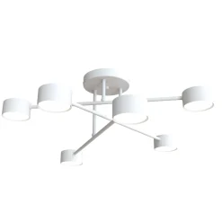 Emibig Taklampa Halo Stål Vit | Passande för 6x GX53 - Max 8W