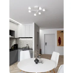 Emibig Taklampa Halo Stål Vit | Passande för 6x GX53 - Max 8W