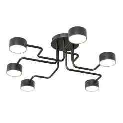 Emibig Taklampa Kurage Stål Svart | Passande för 6x GX53 - Max 12W