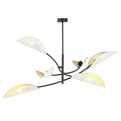 Emibig Taklampa Lotus Stål Svart | Passande för 6x E14 - Max 10W