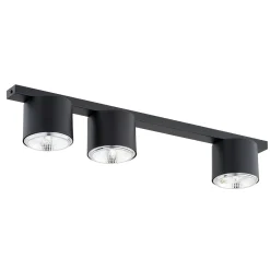 Emibig Taklampa Nano Stål Svart | Passande för 3x GU10 (AR111) - Max 12W