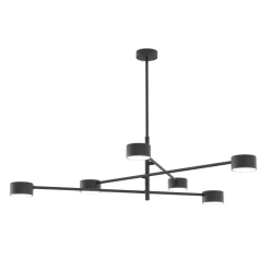 Emibig Taklampa Natsu Stål Svart | Passande för 6x GX53 - Max 12W