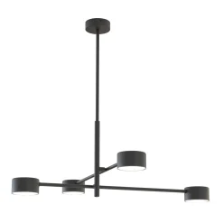 Emibig Taklampa Natsu Stål Svart | Passande för 4x GX53 - Max 12W
