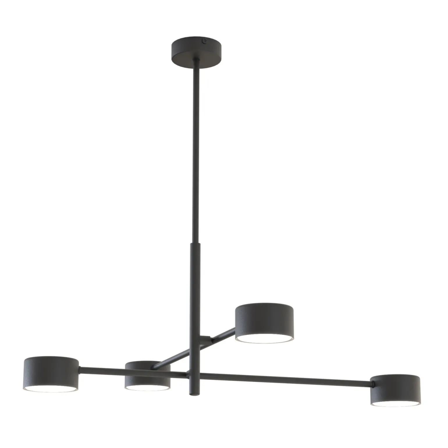 Emibig Taklampa Natsu Stål Svart | Passande för 4x GX53 - Max 12W