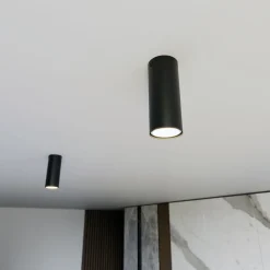 Emibig Taklampa Tecno Stål Svart | Passande för 1x GU10 - Max 8W
