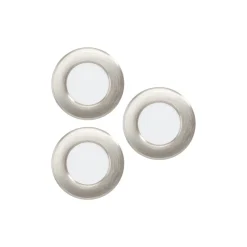 Flerpack 3x Eglo Infälld Spot Fueva 6 Plast Satin Nickel 11.1W 1350lm - 827-840-865 CCT