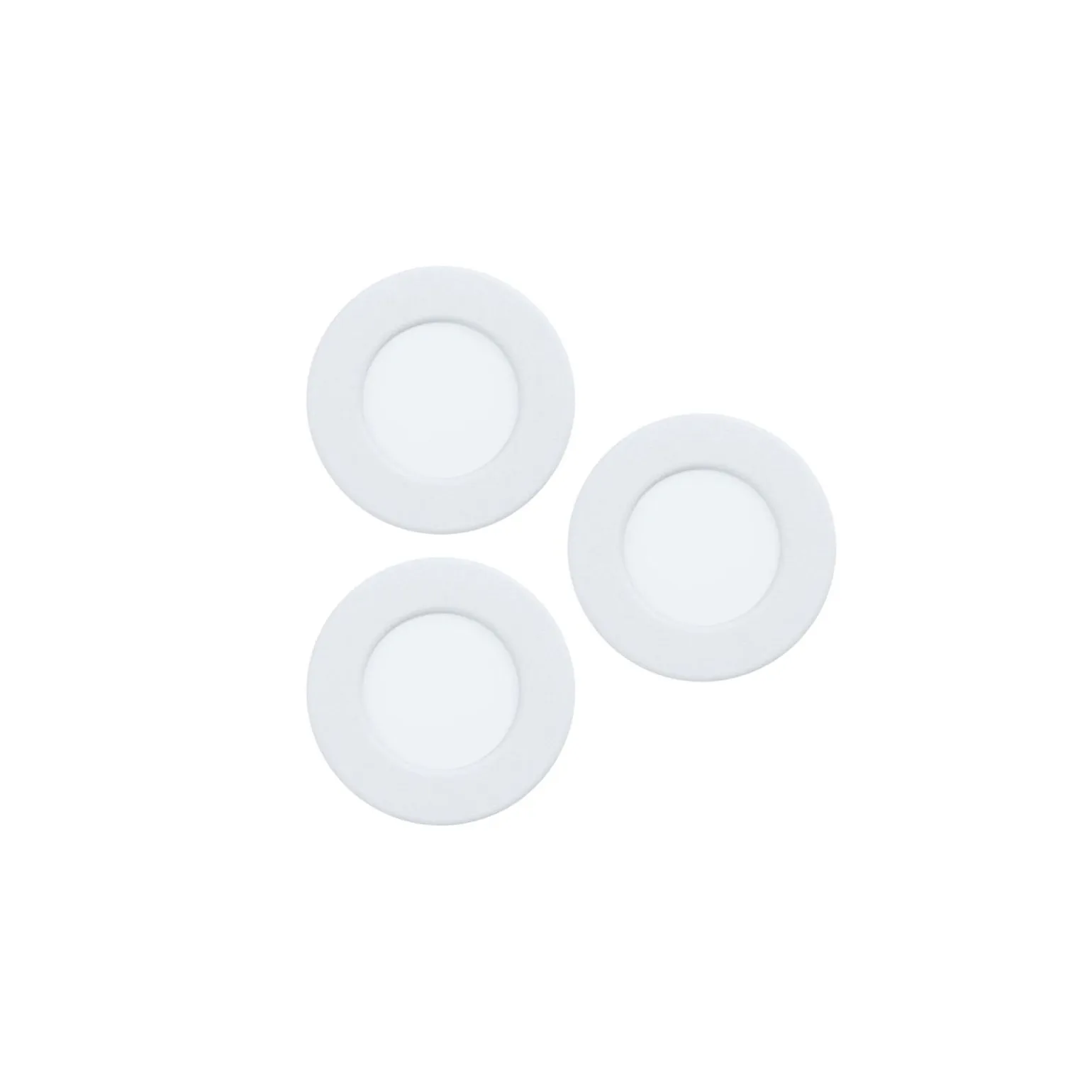 Flerpack 3x Eglo Infälld Spot Fueva 6 Plast Vit 11.1W 1350lm - 827-840-865 CCT