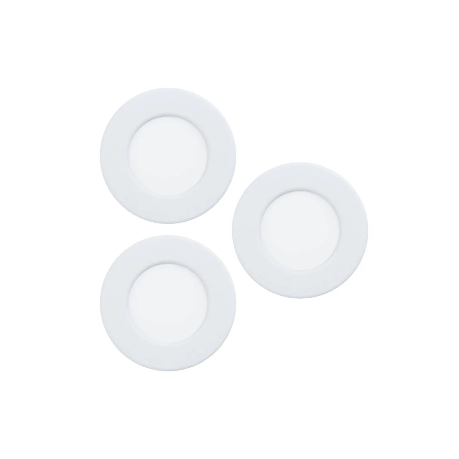 Flerpack 3x Eglo Infälld Spot Fueva 6 Plast Vit 11.1W 1350lm - 827-840-865 CCT