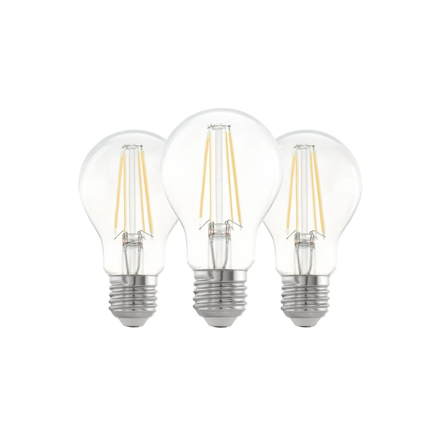 Flerpack 3x Eglo LED Päron E27 Filament Klar 21W 806lm - 827 Extra Varm Vit | Ersättare 60W
