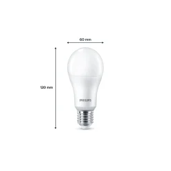 Flerpack 2x Philips Lampa LED E27 Päron Matt 13W 1521lm - 827 Extra Varm Vit