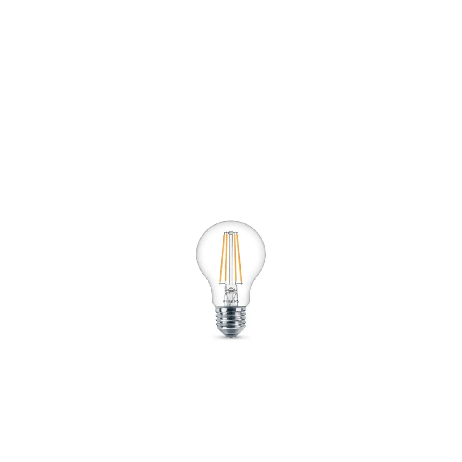Flerpack 2x Philips Lampa LED E27 Päron Filament Klar 7W 850lm - 840 Kallvit