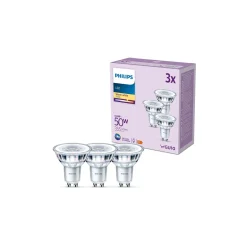 Flerpack 3x Philips LED Spot GU10 PAR16 5W 355lm 36D - 827 Extra Varm Vit